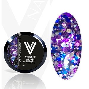 Гель-лак с блестками в баночке