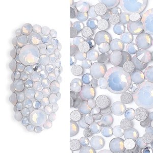 Разноразмерные стразы Опал