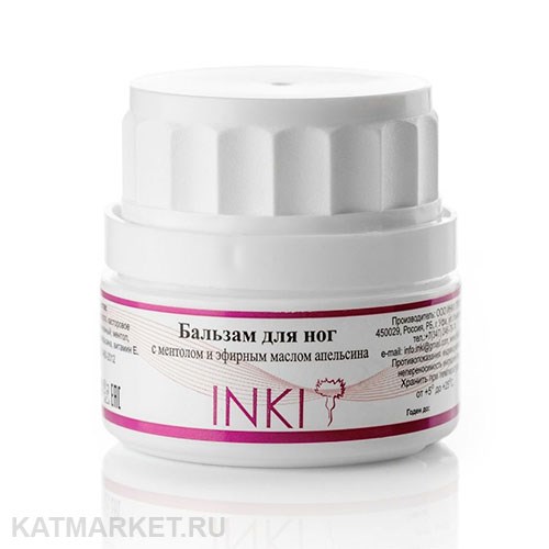 INKI Бальзам для ног с ментолом и эфирным маслом апельсина 35мл 32860134