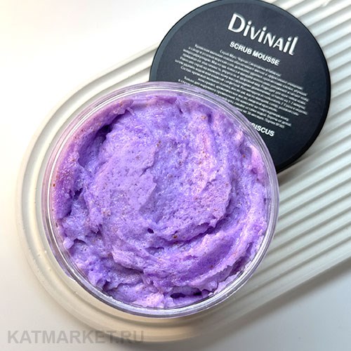 Divinail 80мл Скраб-Мусс Черная Смородина и Гибискус 12301324