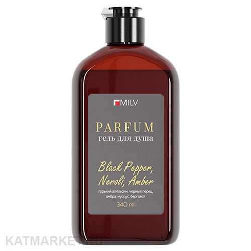Milv 340мл Black Pepper, Neroli, Amber Парфюмированный гель для душа (20383) 31540383