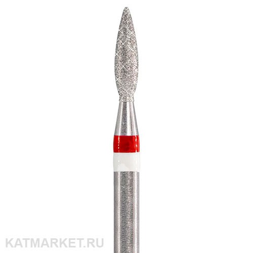 Тайфун Пламя каплевидное 2,3мм красное Алмазная фреза с жемчугом 856.104.261.080.023 71203123