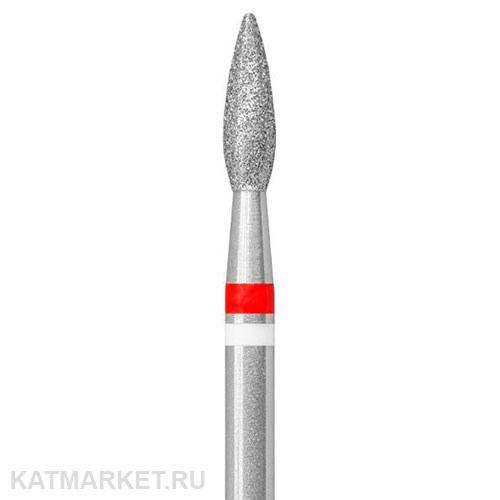 Тайфун Пламя каплевидное 2,5мм красное Алмазная фреза с жемчугом 856.104.261.080.025 71203125