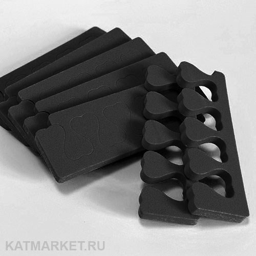 Разделители для пальчиков, черные 100шт (50 пар) 60429042