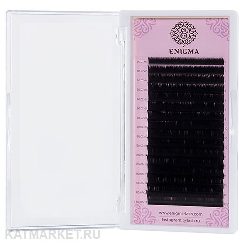 Enigma Черные ресницы 0,07/L/8 mm (16 линий) 81106302