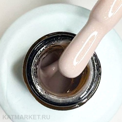 BSG 20мл Жёсткий гель в бутылочке Konfityur низкой вязкости 30 Бежевый с золотым мерцанием, неплотный 12706030