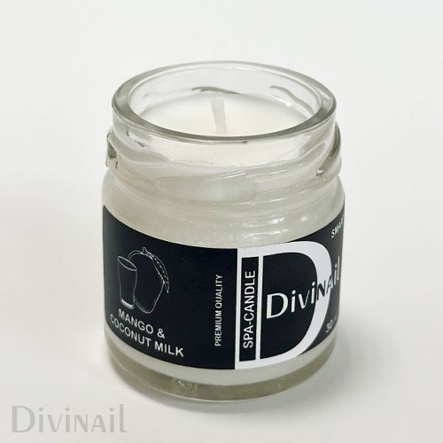 Divinail 30мл Mango & Coconut milk Умная увлажняющая Spa-свеча для рук и тела 12318013