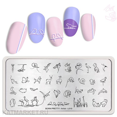 BornPretty Пластина для стемпинга Artist L010 60501030