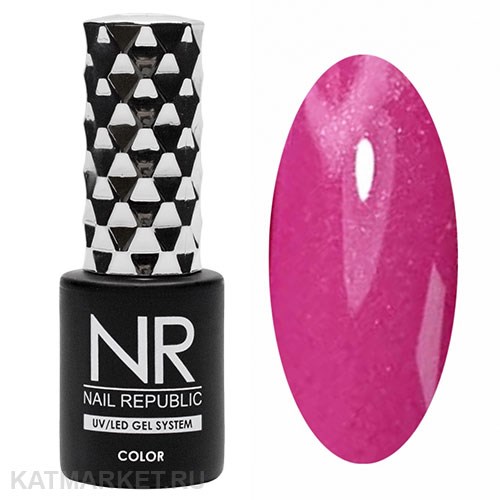 NR 10мл Гель-лак 218 Мерцающий клюквенный 11708218