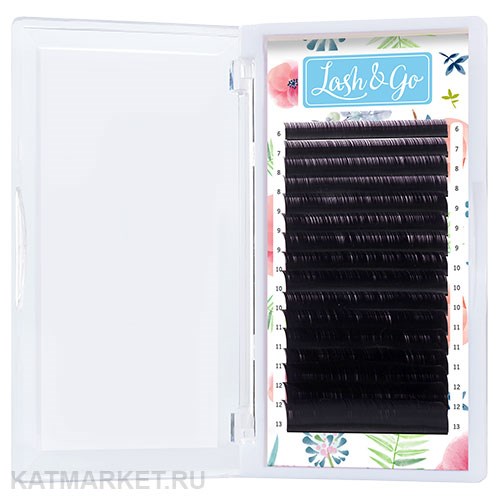 Lash&Go Черные ресницы 0,07/L/15 mm (16 линий) 81201615