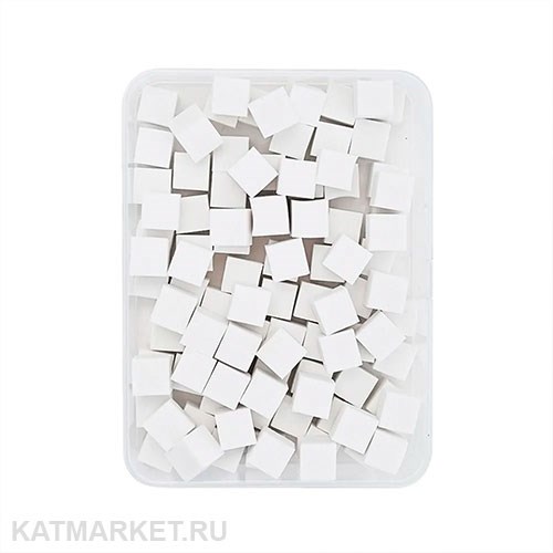 Губки для градиента 100шт в контейнере, белые 60815064