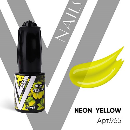 Vogue 10мл Гель-лак витраж Neon Yellow 965 11934965