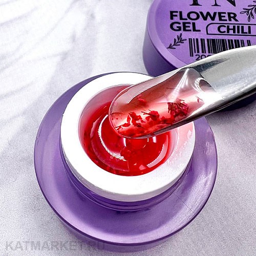 PatrisaNail 5г Гель для дизайна с цветами Flower Gel Chili 10989324