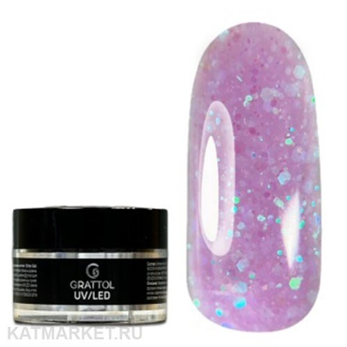 Grattol 15мл Гель для моделирования с шиммером Opal 10 10630310