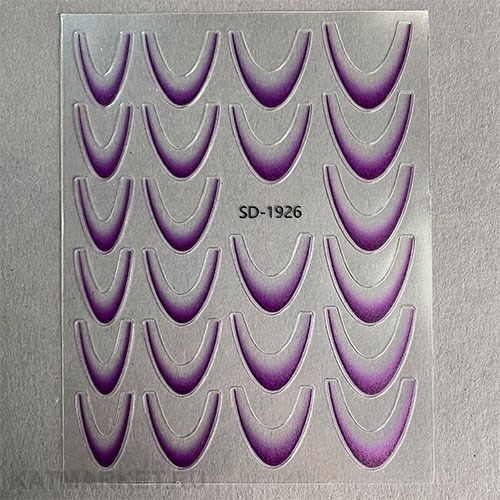 ZooNail Наклейки Френч фиолетовый (1926) 61601926