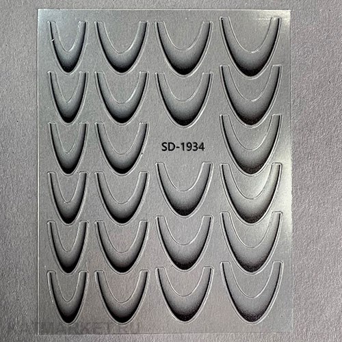 ZooNail Наклейки Френч чёрный (1934) 61601934