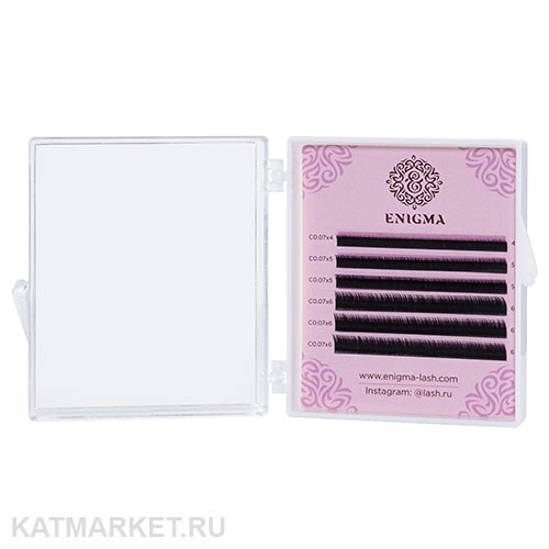 Enigma Ресницы цвет Мокка микс 0,07/C/6-8 mm (6 линий) 81104001