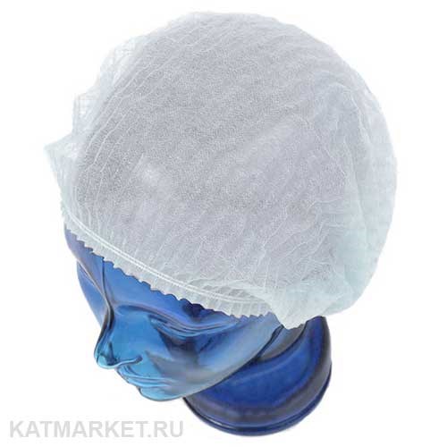 Шапочки 100шт нетканые Шарлотта белые 60401001