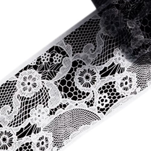 Фольга 50см Черное Кружево 04 61508004