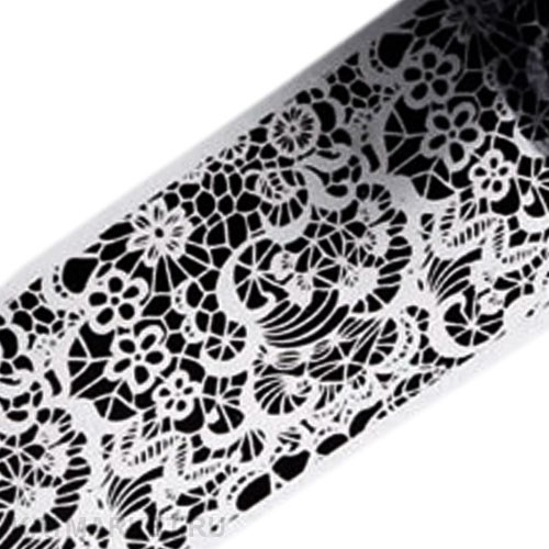 Фольга 50см Черное Кружево 06 61508006