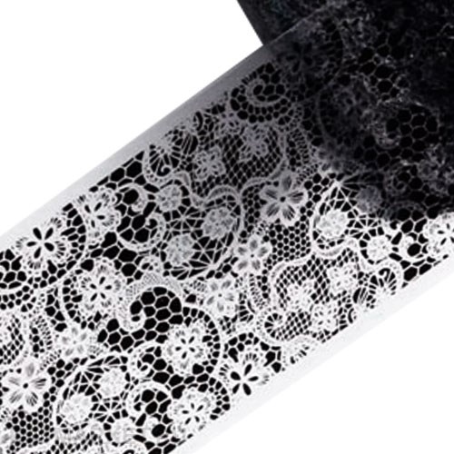 Фольга 50см Черное Кружево 09 61508009