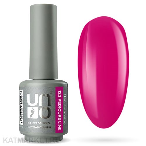 Uno 8г Pedicure Line 122 фуксия Однофазный гель-лак 10311122