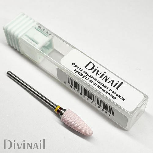 Divinail Розовая керамическая фреза, кукуруза красная-желтая 70000121