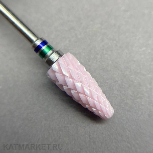 Divinail Розовая керамическая фреза, кукуруза зелено-синяя 70000125