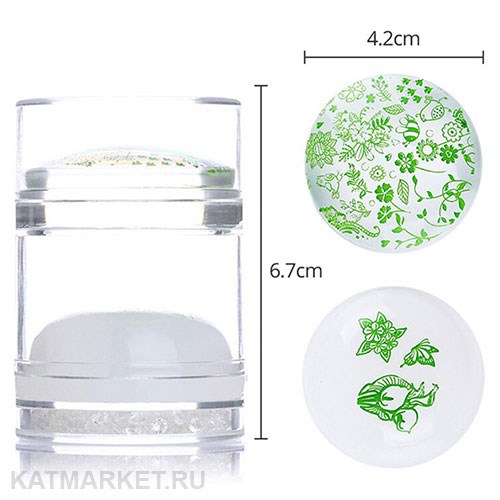 Штамп для стемпинга двойной с кристаллами 60503131