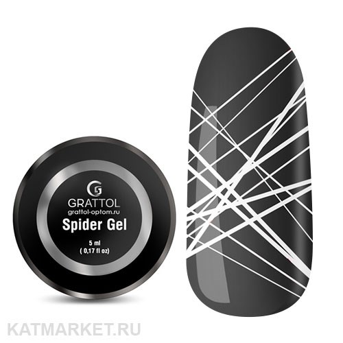 Grattol 5мл Гель Паутинка Белая 10611001