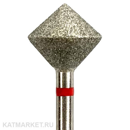 Divinail Алмазная фреза симметричный конус 10мм красный 70952001