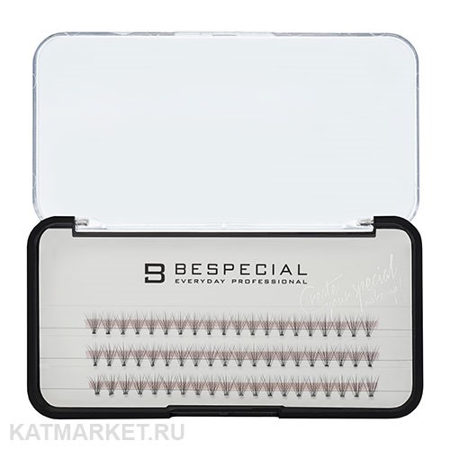 Bespecial Накладные ресницы в пучках 10D/0,07/8 мм (3 линии) 81306001