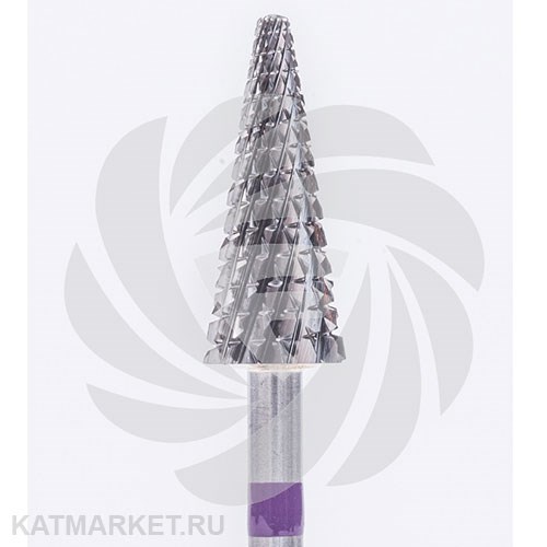 ООО "Фреза" Твердосплавная фреза с крестообразно-поперечной нарезкой 907102 фиолетовая 70801003