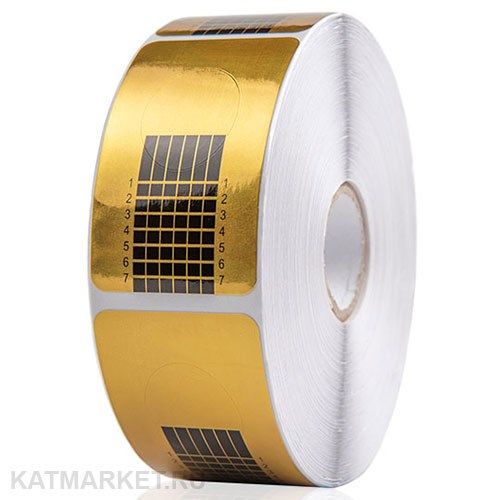 Формы для наращивания узкие 500шт, золото 60810024