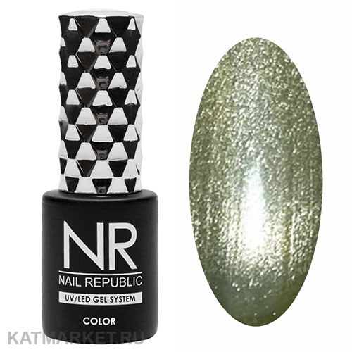 NR 10мл Кошачий Глаз 5D cat 64 Бледно-зеленый 11719064