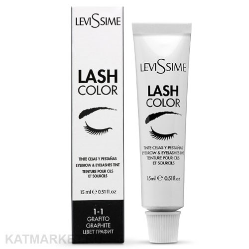 LeviSsime #1.1 Графит Краска для бровей и ресниц Lash Color 15мл 83201011
