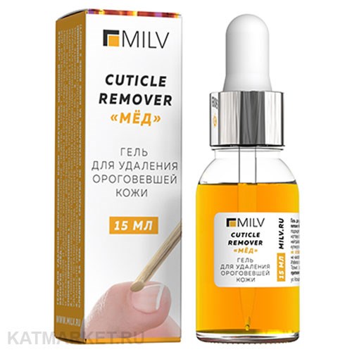Milv 15мл Средство для удаления ороговевшей кожи Мёд (12076Н) 31523002