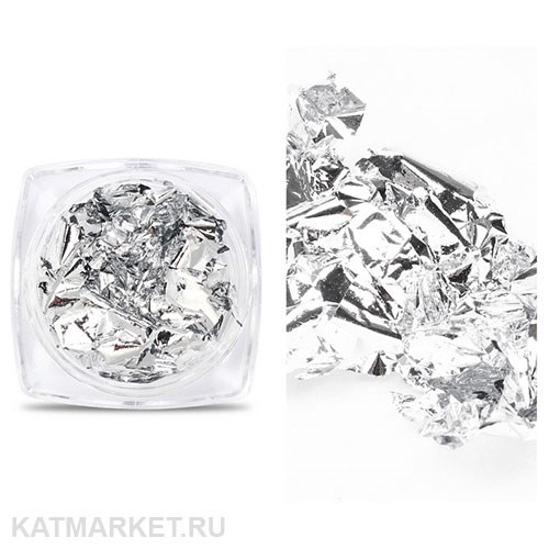 Поталь в баночке, серебро 61003001