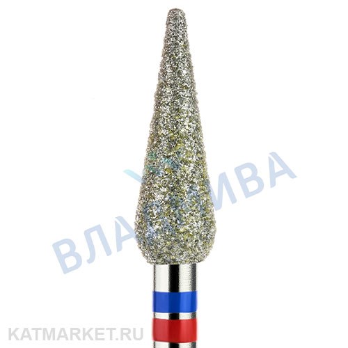 Владмива Фреза алмазная, капля 4 мм, сине-красная 806.104.266.524.040G 70605540