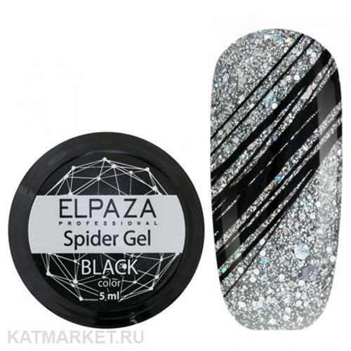 Elpaza 5мл Гель Паутинка Черная 11202001