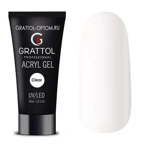 Grattol 30мл Акри-гель 01 прозрачный 10601801