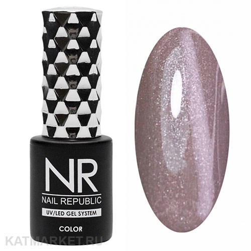 NR 10мл Гель-лак 196 Мерцающий светло-коричневый 11708196