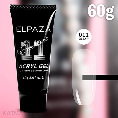 Elpaza 60мл Акригель Excellence 11 прозрачный 11216311