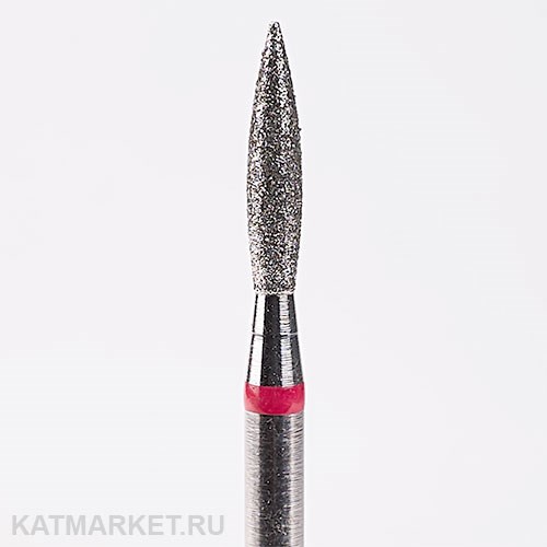 Система Фреза алмазная 856.104.243.100.021 (арт.71002521) Пламя удлиненное красное 2,1мм 71002521