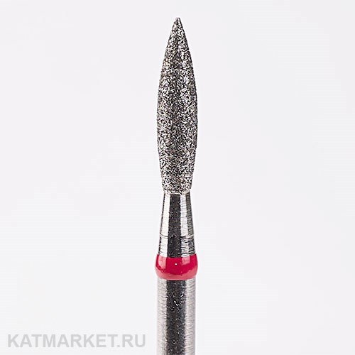 Система Фреза алмазная 856.104.243.100.023 (арт.71002523) Пламя удлиненное красное 2,3мм 71002523
