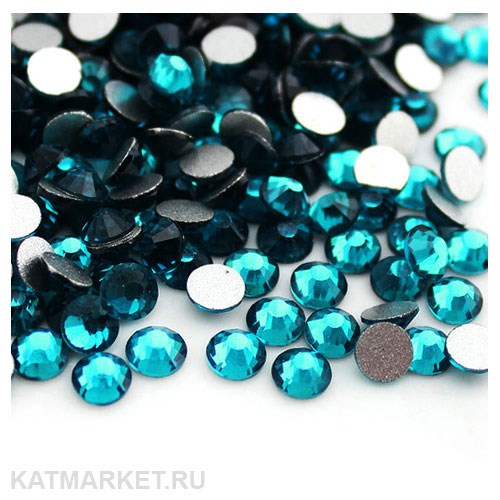 Стразы стекло, Голубой малахит ss3(1.3мм) 1440шт 61305341