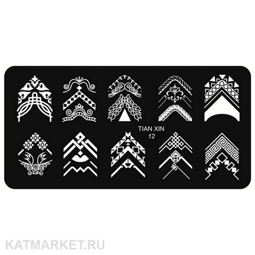 TIAN Пластина для стемпинга 12 60509012