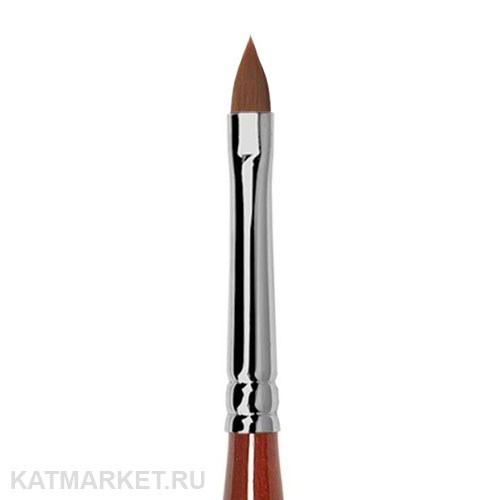 Roubloff GN93R Кисть Лепесток для геля из коричневой синтетики #5 61104045