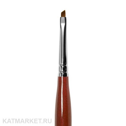 Roubloff GN63R Кисть наклонная для геля из коричневой синтетики #2 61104052