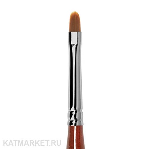 Roubloff GN33R Кисть овальная для геля из коричневой синтетики #4 61104064
